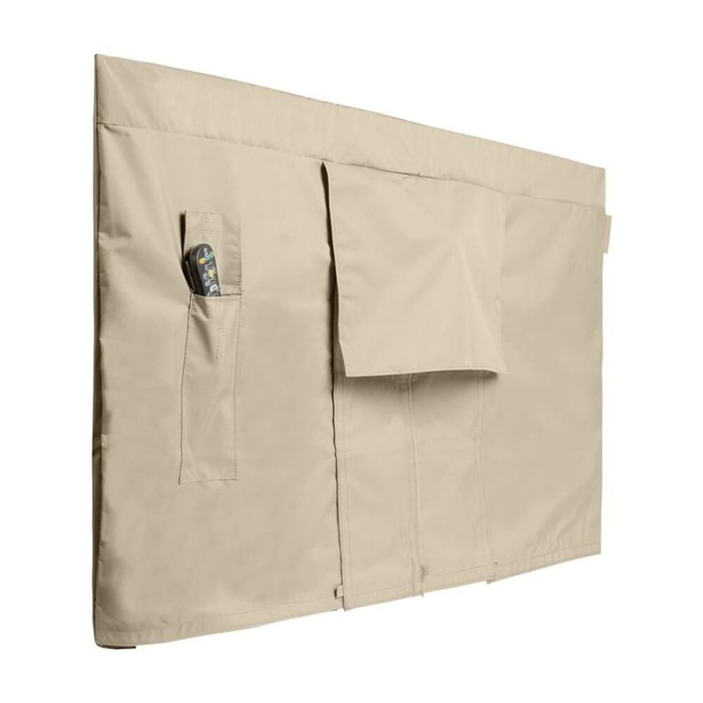 Covermates Outdoor Full TV Cover Khaki Water Resistant All-Weather 60"-64"
